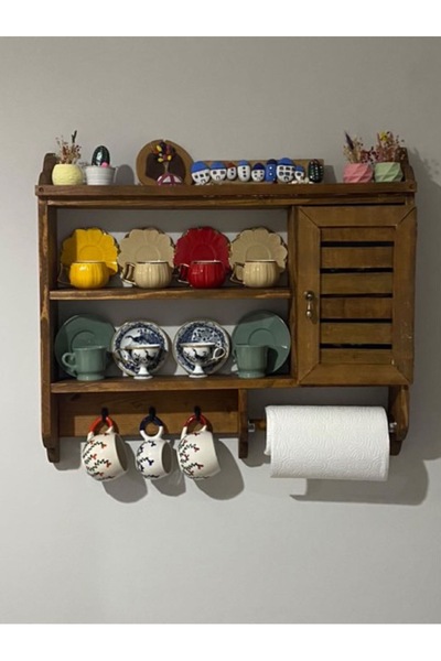 Ahşap مجموعة أوعية التوابل – منظم مع رف وغطاء – حامل توابل للمطبخ