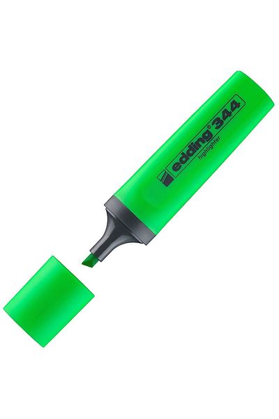 Edding Phosphor Pen 344 Green 10 Pack