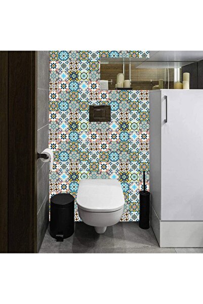 Rabadon Mutfak Tezgah Arası Kaplama Mermer Desenli Yapışkanlı Folyo Fayans Kaplama Sticker 60cm X 100cm