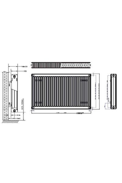 Daikin Tip22 PKKP 600x400 Panel Radyator Kalorifer Petegi