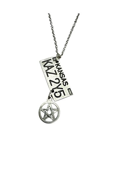 Herşey Nota Supernatural Dean Winchester Plaka Kolye – Unisex Zincir Aksesuar...