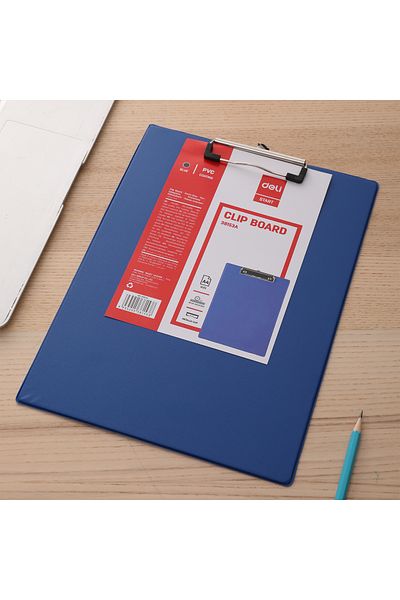 Deli E38153A A4 Clipboard - ideal for office, school, or home use
