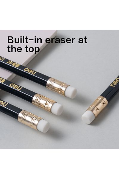 Deli EU20200 Graphite Pencil 2B Dark Blue – 12pcs – Ideal for writing & drawing