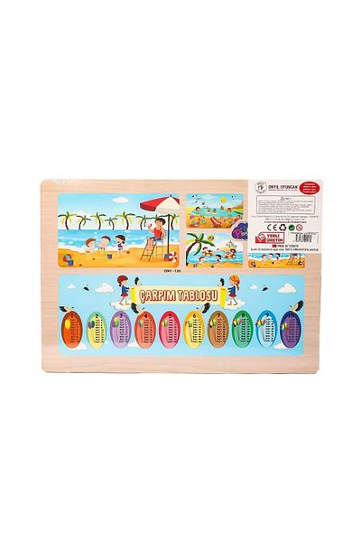 Mulvix Ony-117/118/119/120 Wooden Educational Puzzle - Summer Season