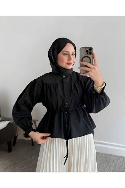 MODA Belden Büzgülü Etek Üstü Gömlek