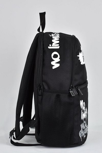 No Fear School Bag 03549 Black No Limits Three Compartments