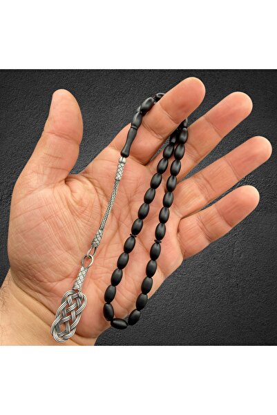 Kt 1000 AYAR GÜMÜŞ KAZAZ PÜSKÜLLÜ ALMAN FİBER TESBİH