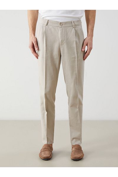 LC Waikiki Ανδρικό παντελόνι Standard Fit Linen Look