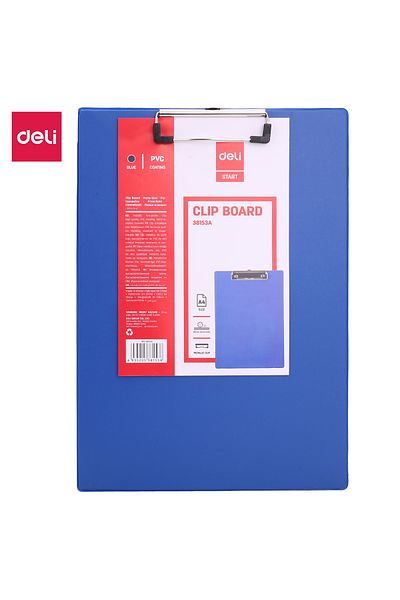 Deli E38153A A4 Clipboard - ideal for office, school, or home use