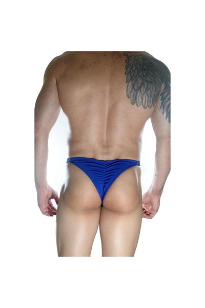 Narnuga Men's Blue Gathered Back Brazillian Slip