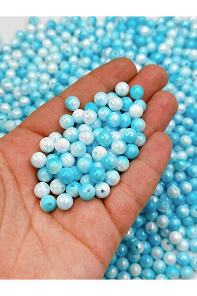 E.B EBRULİ BONCUK 8 mm Akrilik Boncuk Delikli Renkli Boncuk Takı Yapımı Bead ...