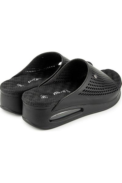 Muya Rive 35214-430 Anatomical Air Max Sole Heel Spur Women's Slippers Black 36