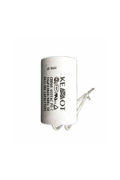 Kemot Motor Capacitor With Wire Connector - 7.50Uf / 450V
