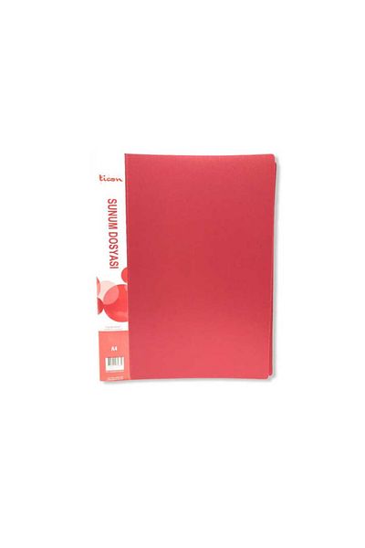 Ticon Presentation File A4 100 Pieces Red 10952