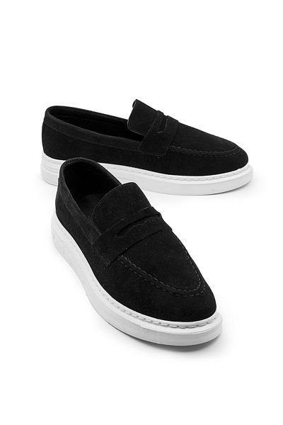 Modaarmada Black Suede Sports Classic Men's Shoes
