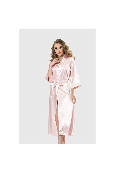 Narnuga MARSiLYAN- ثوب نوم طويل من الساتان السلمون