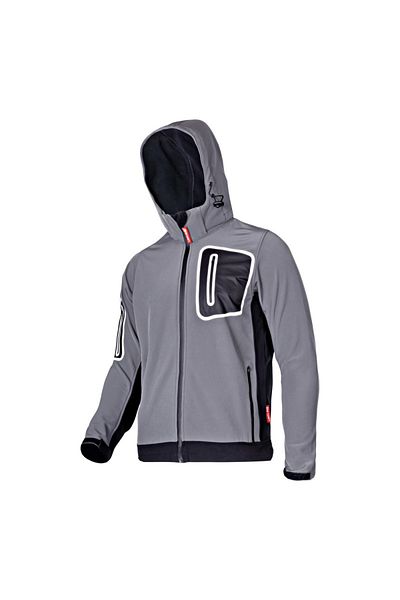 Lahti Pro Elastic Hooded Jacket / Gray - L