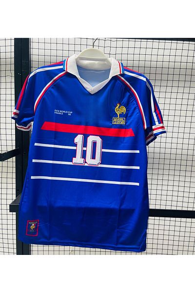 Lion Spor Zinedine Zidane 98 Nostalgia Season France Home Retro Jersey