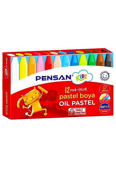 Pensan Ki̇dz Pastel Paint 12 Colors 98060
