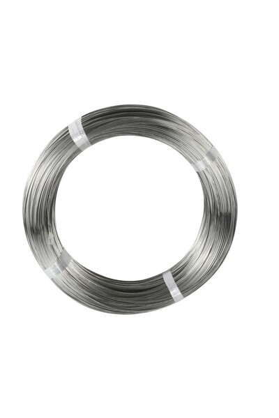 Hdg 20 metre Paslanmaz Çiçek Teli, Gümüş Renk Kalınlık : 0.80 Mm çap