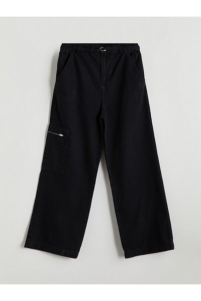 LC Waikiki Girl's Jeans Pants with Elastic Waist