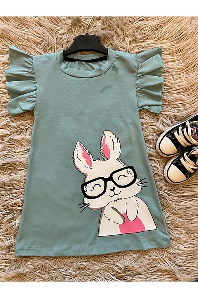 enes baby Summer Ruffle Sleeve Girl Dress