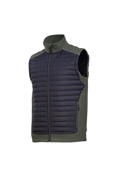 Lahti Pro Quilted Vest / Black-Khaki - Xl