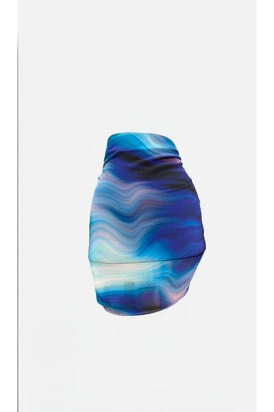Niceboutique Patterned Chiffon Pareo with Waist Tie (150Cmx50Cm)