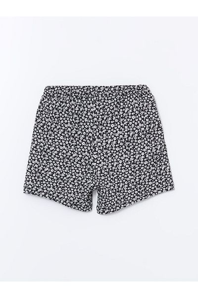 LC Waikiki Floral Girl's Shorts with Elastic Waist