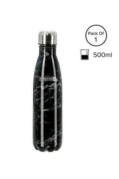 HALAMODO Stainless Steel Vacuum Bottle 500Ml 17Oz 304 Ss Inner Pot Hot Cool Black/White/Silver 500ml