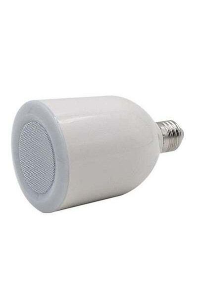 HALAMODO مصباح قرآن LED مع مكبر صوت 15 × 5.5 × 2.2 سم بلاستيك أبيض