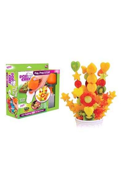 HALAMODO Push And Pop Fruit Deco Kit Orange/Clear Standard