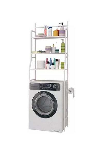 HALAMODO Washing Machine Storage Rack White