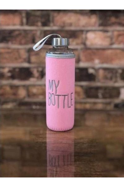 Hane216 Plush Covered Glass Flask 1000 ml