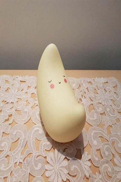 HALAMODO Kids Night Light Lamp Lazy Moon