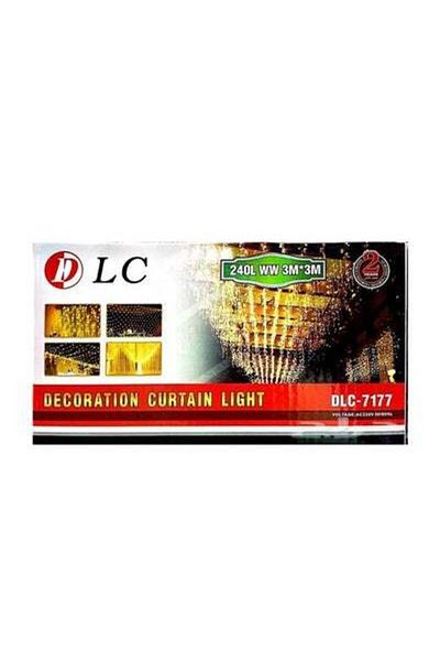 HALAMODO Decoration Curtain Strings LED Light White 2.4x3x3meter