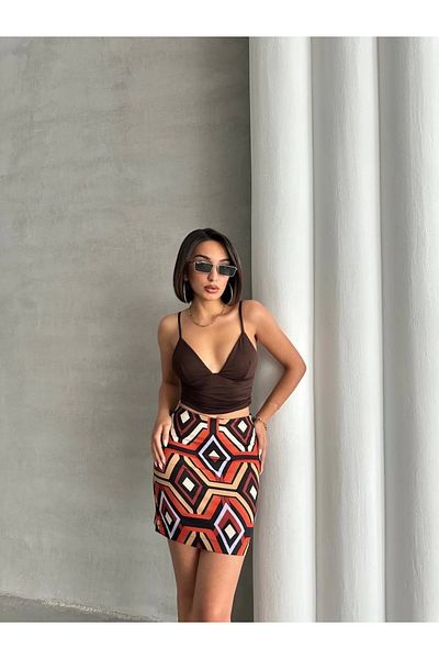 UGETTA Ethnic Pattern Skirt S25470