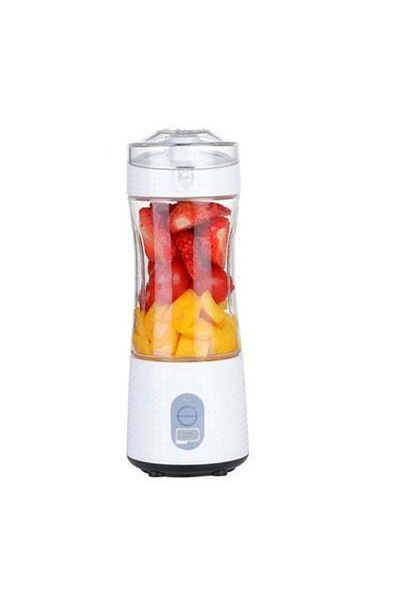 HALAMODO Multi-Design USB Rechargeable Electric Juice Blender 380.0 ml Blender-02 White