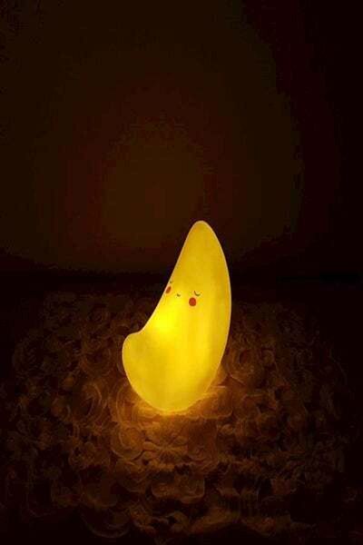 HALAMODO Kids Night Light Lamp Lazy Moon