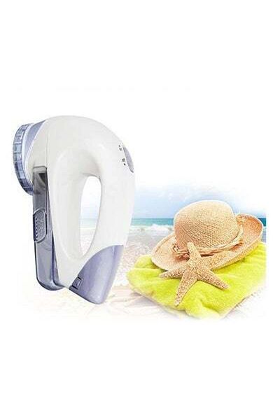 HALAMODO Electric Fabric Lint Remover White/Blue 16x11.1x7centimeter