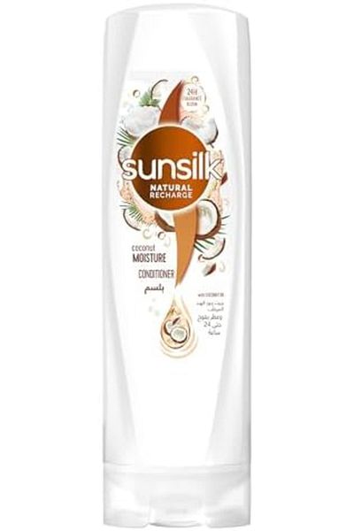 Sunsilk Natural Conditioner, for Deep Moisturizing of Dry Hair, Coconut Moisture, 24hr Fragrance Blo