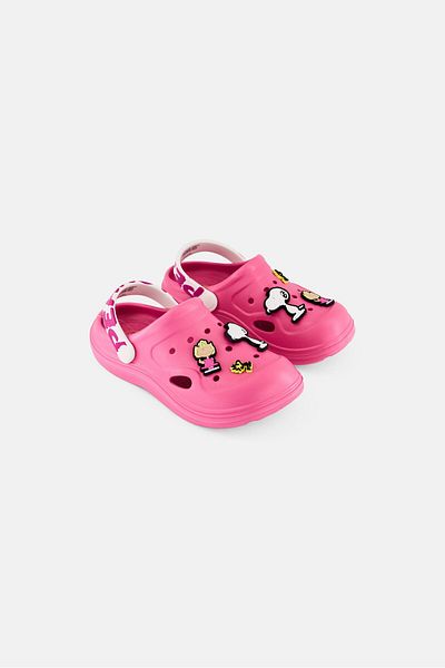 PEANUTS Kids Girl Slip On Clogs, Pink