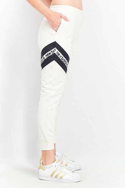 New Balance Women Athletic Fit Training Jogger Pants, Beige Combo