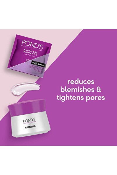 Ponds Pond's Flawless Radiance Derma Night Cream 50 G Dark Spot Reduction & Skin Repair