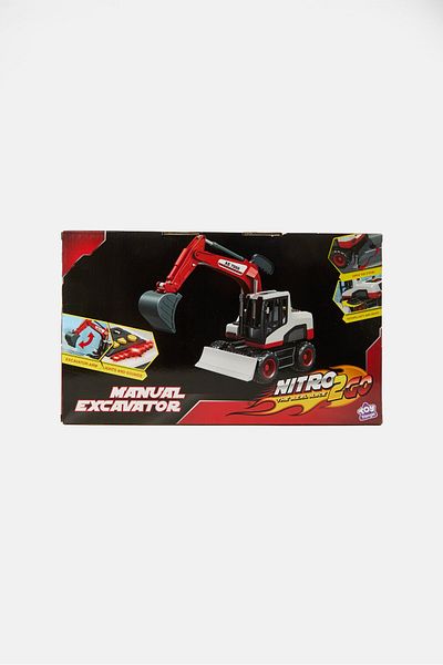 New Boy Nitro2Go Manual Excavator, Multicolor