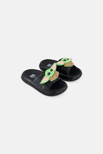 Disney x Star Wars Kids Boy Slip On Slides, Black