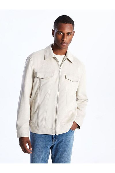 LC Waikiki Lcw Vision Slim Fit Shirt Collar Men's Suede Coat