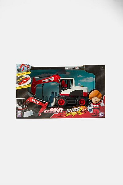New Boy Nitro2Go Manual Excavator, Multicolor