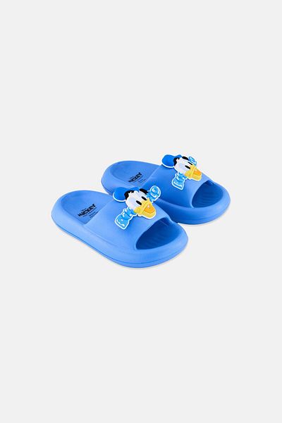 Disney Toddlers Boy Slip On Mickey And Friends Slides, Blue