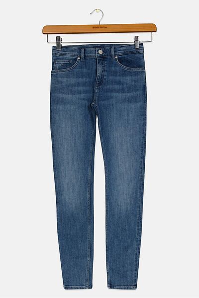 Gant Kids Girl Skinny Fit Washed Jeans, Blue
